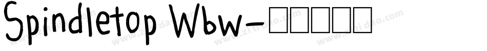 Spindletop Wbw字体转换